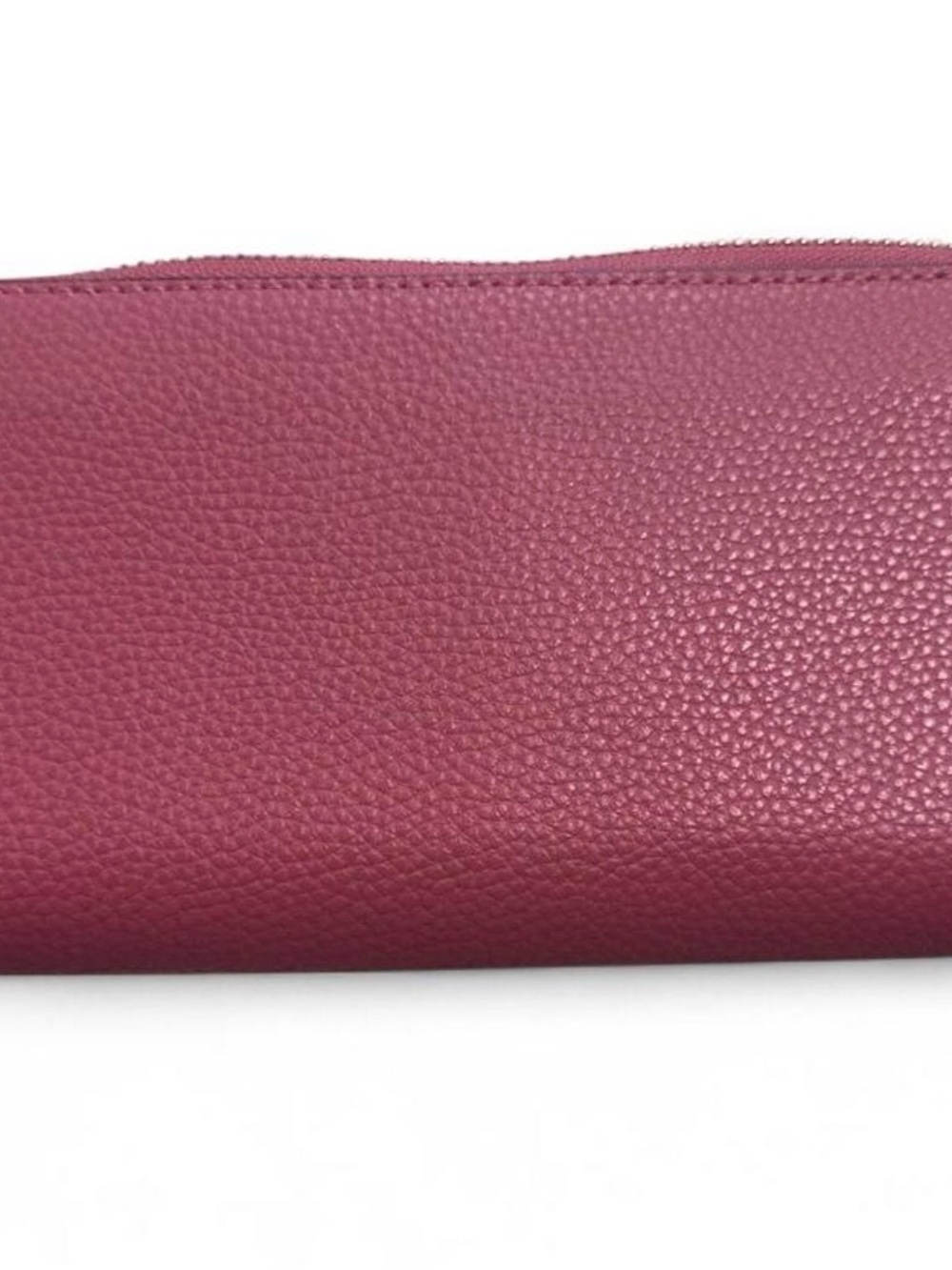 Coach Pebbled Leather Zip Wallet - Raspberry - Picture 5 of 7